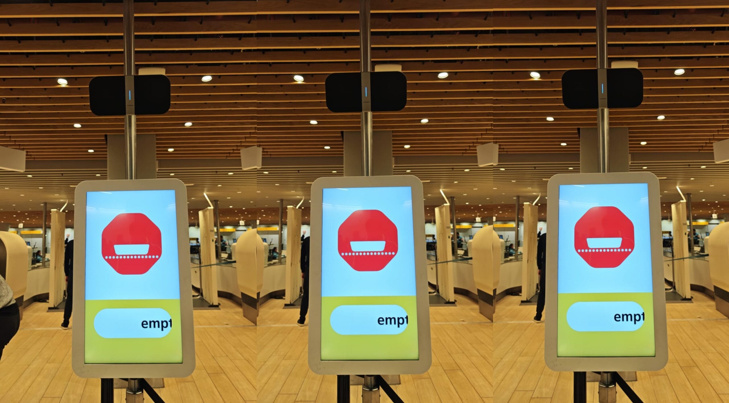 Acouspade Directional speaker at Schiphol Airport